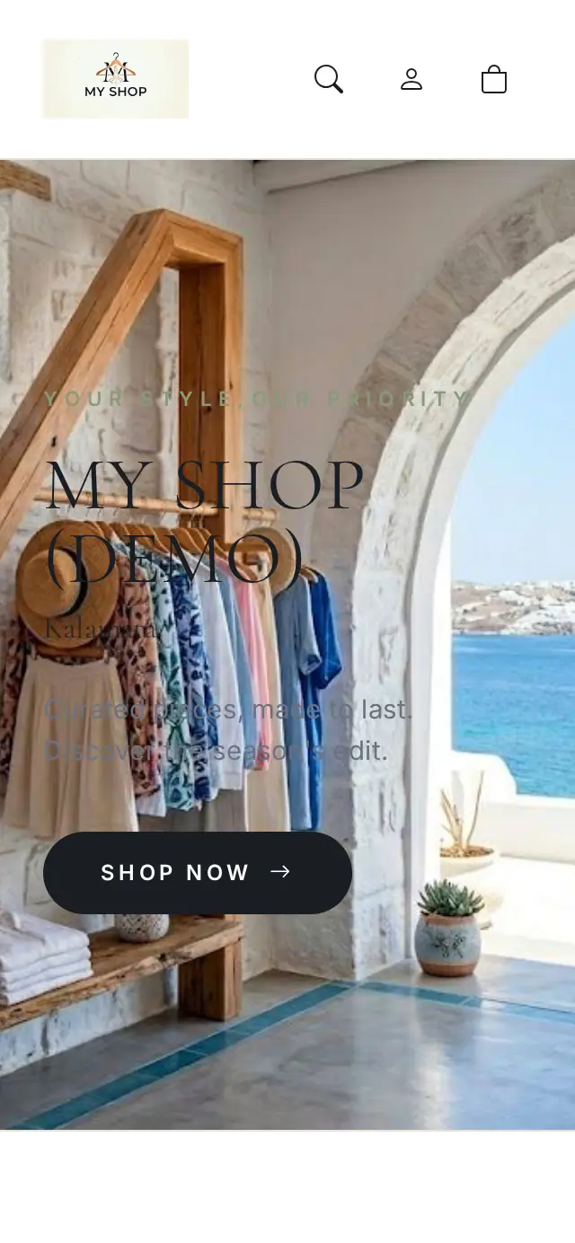 Shops & retail: the website on a phone